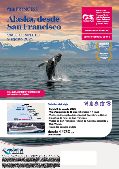 Viaje Completo - Alaska desde San Francisco 2025