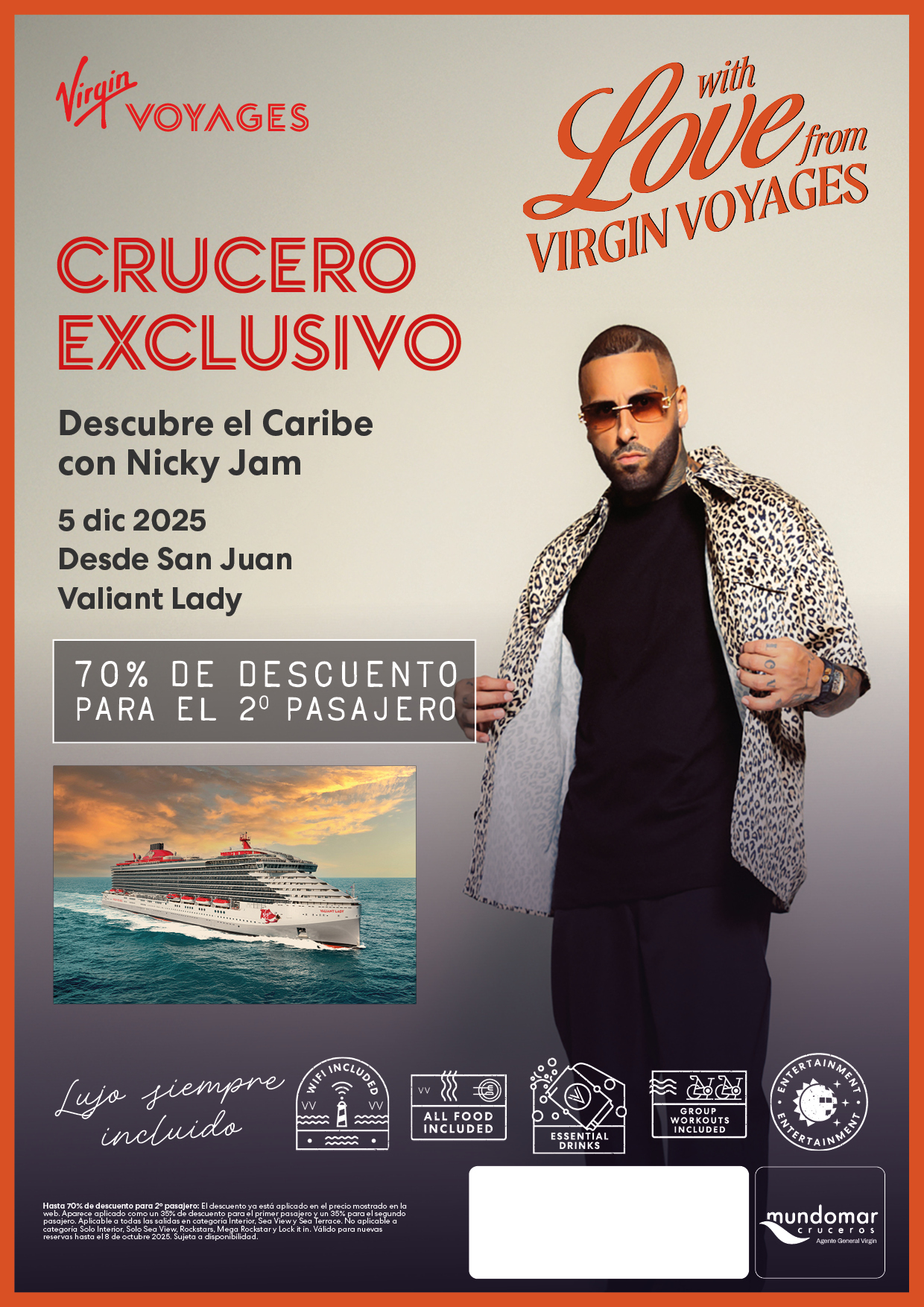 Crucero exclusivo con Nicky Jam